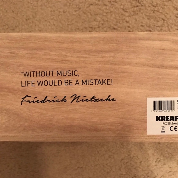 Kreafunk for J.Crew aHEAD wireless headset headphone in soft coral. Item… - Picture 4 of 6